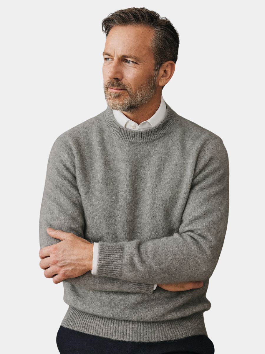 Pull élégant en cachemire pour homme — Maison Valérie