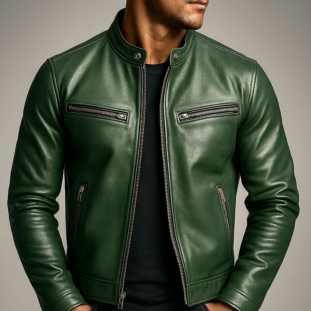 MAISON VALÉRIE | Veste moto minimaliste pour hommes