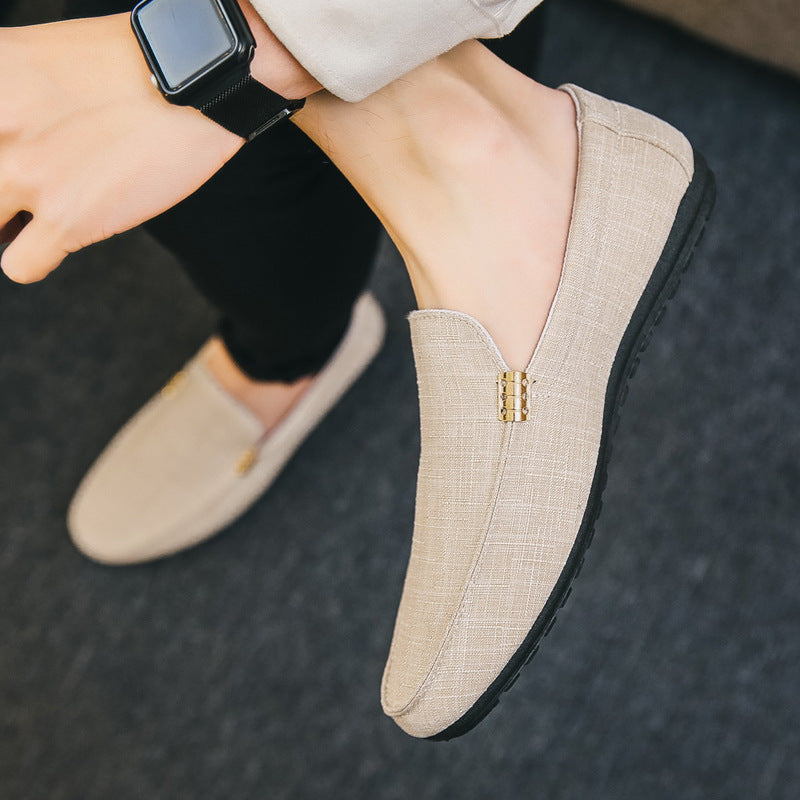 MAISON VALÉRIE | Loafers en toile pour hommes