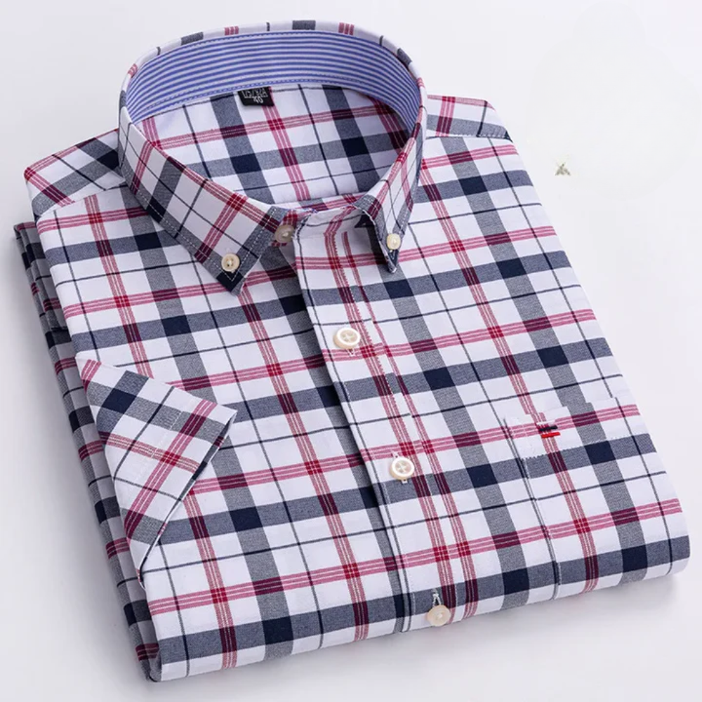 MAISON VALÉRIE | Chemise à boutons à motifs pour hommes