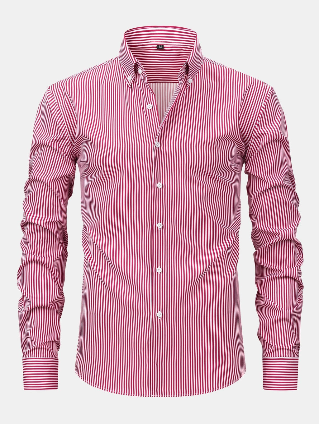 MAISON VALÉRIE | Chemise à manches longues à rayures avec boutons & pantalons slim fit à jambes affinées