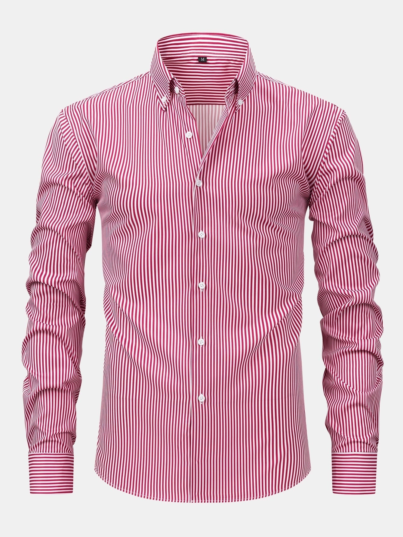 MAISON VALÉRIE | Chemise à manches longues à rayures avec boutons & pantalons slim fit à jambes affinées