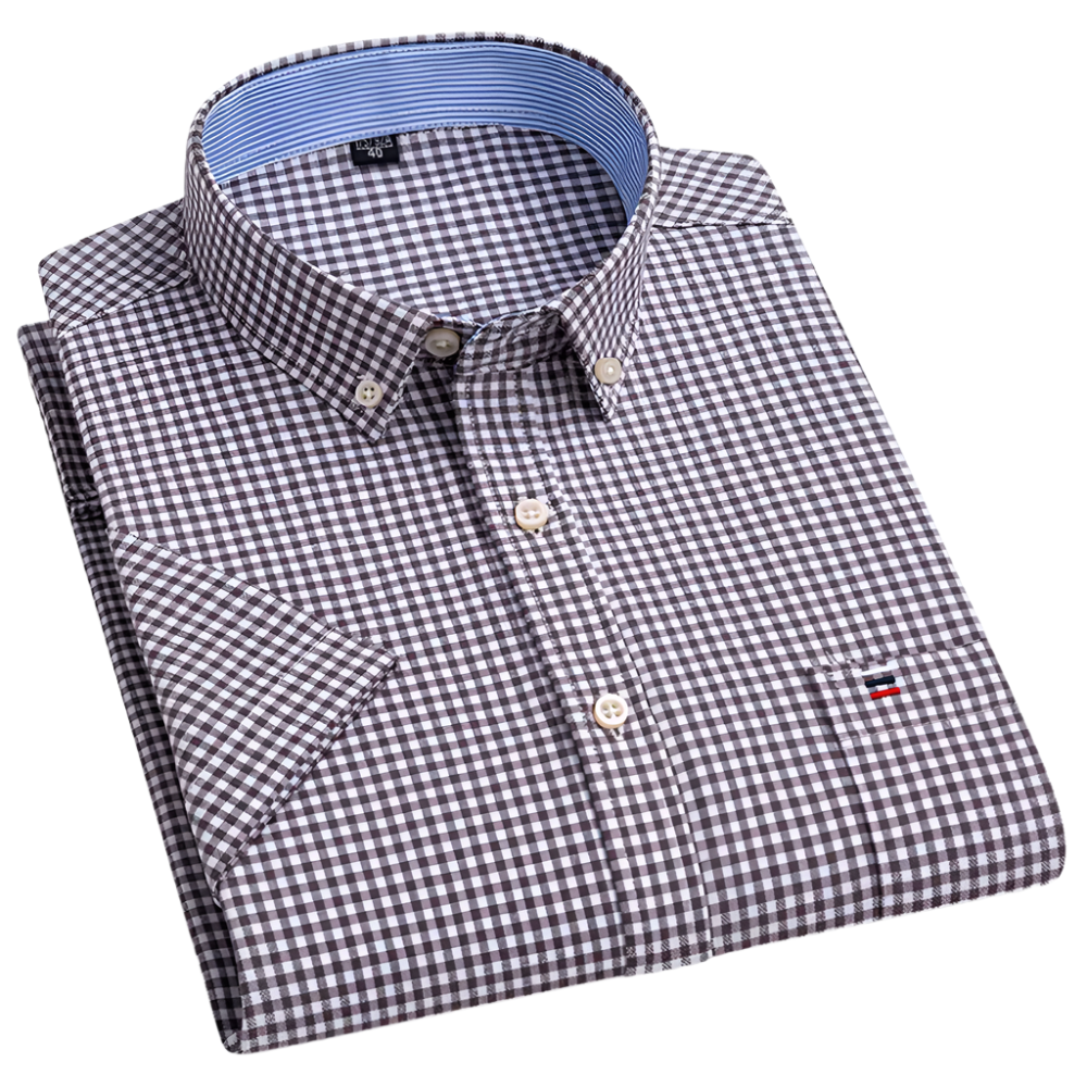 MAISON VALÉRIE | Chemise à boutons à motifs pour hommes