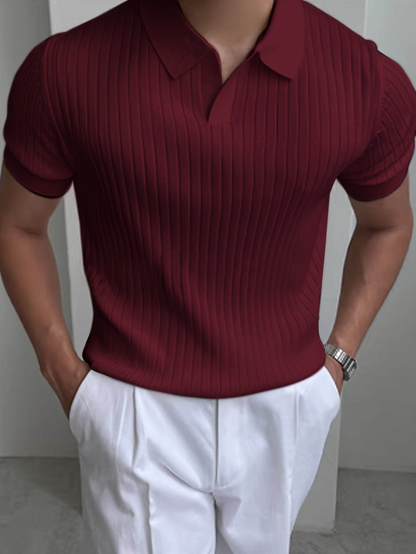 MAISON VALÉRIE | Polo à col montant pour hommes