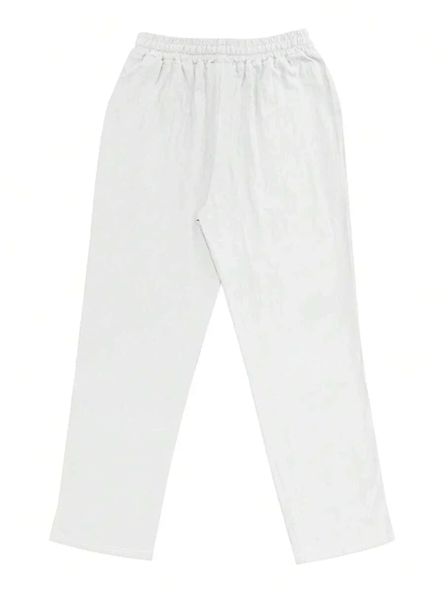 Mathis pantalon léger en lin avec cordon
