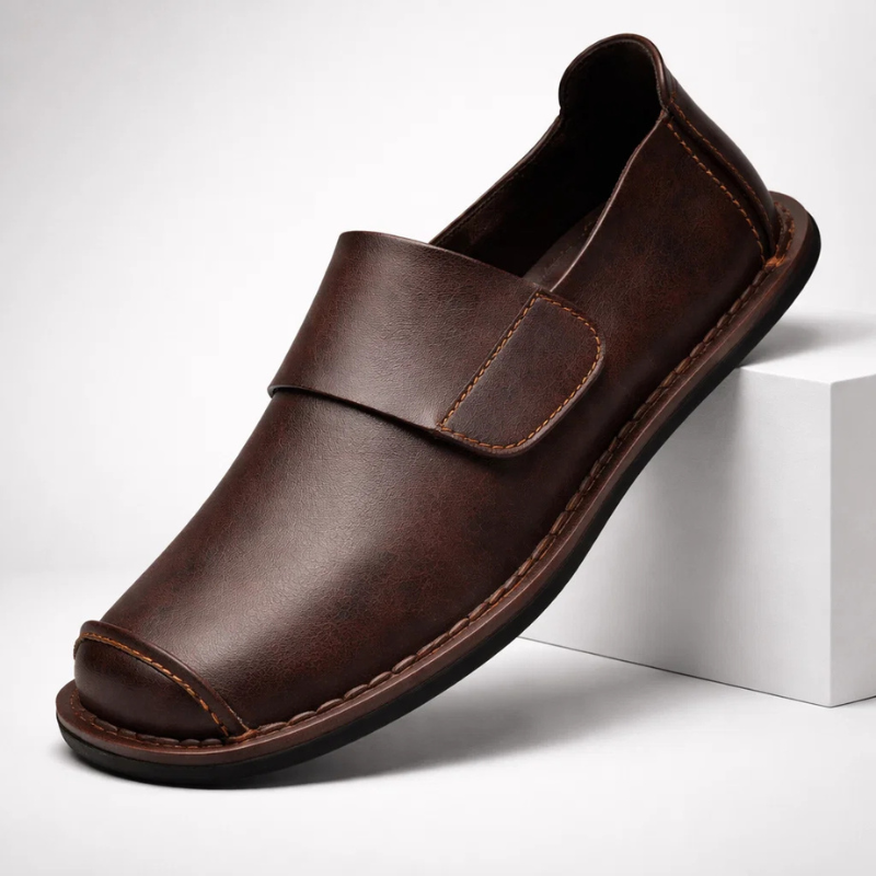 MAISON VALÉRIE | Loafer élégant avec un de sangle minimal pour hommes