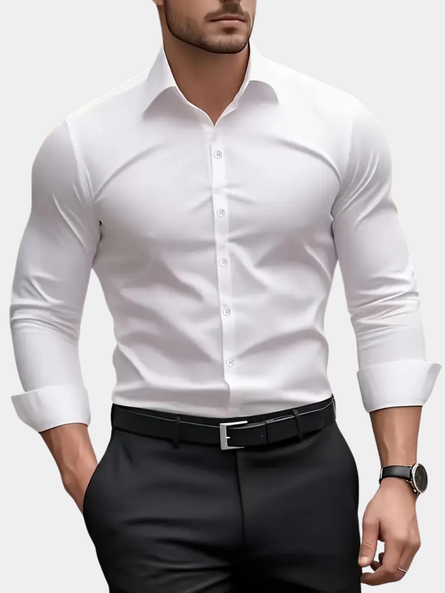 Chemise respirante à manches longues pour homme — Maison Valérie