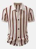 MAISON VALÉRIE | Chemise à rayures avec œillets en maille
