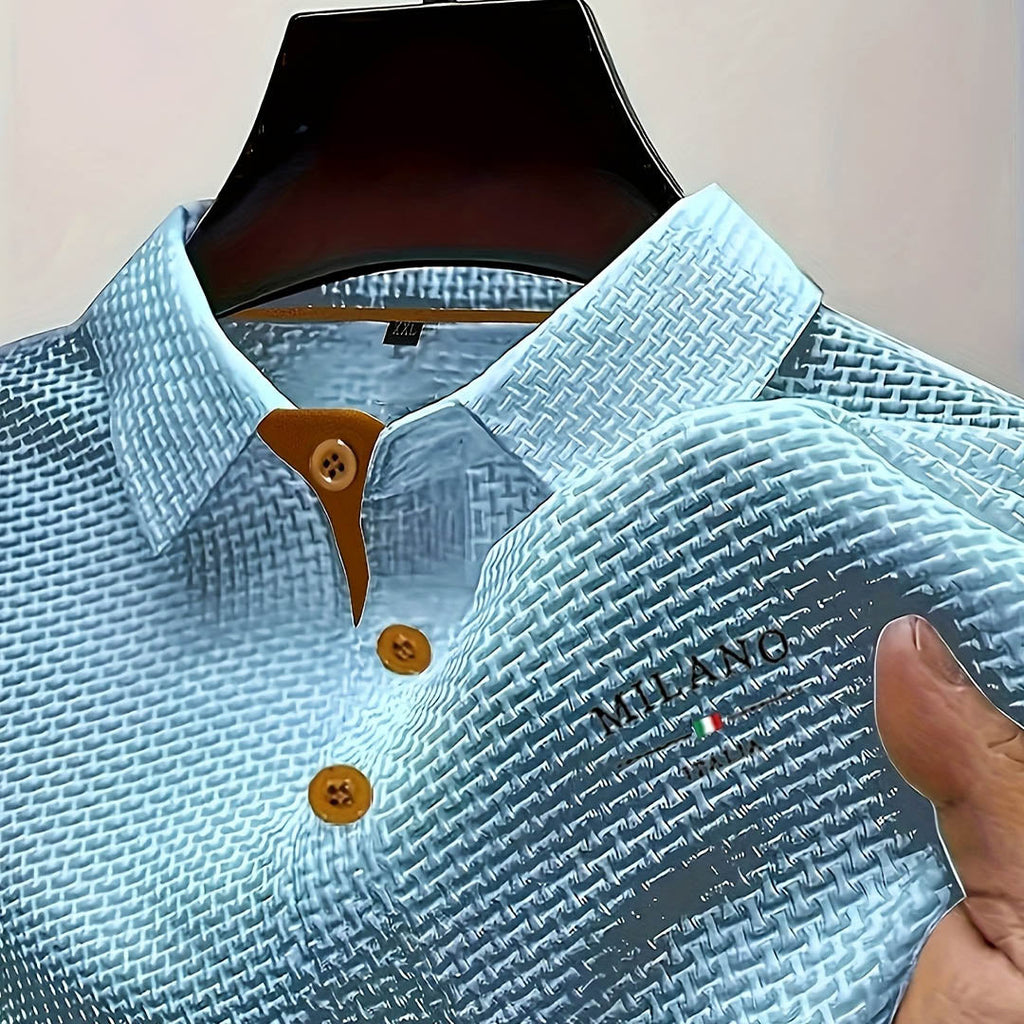 MAISON VALÉRIE | Polo texturé élégant pour hommes