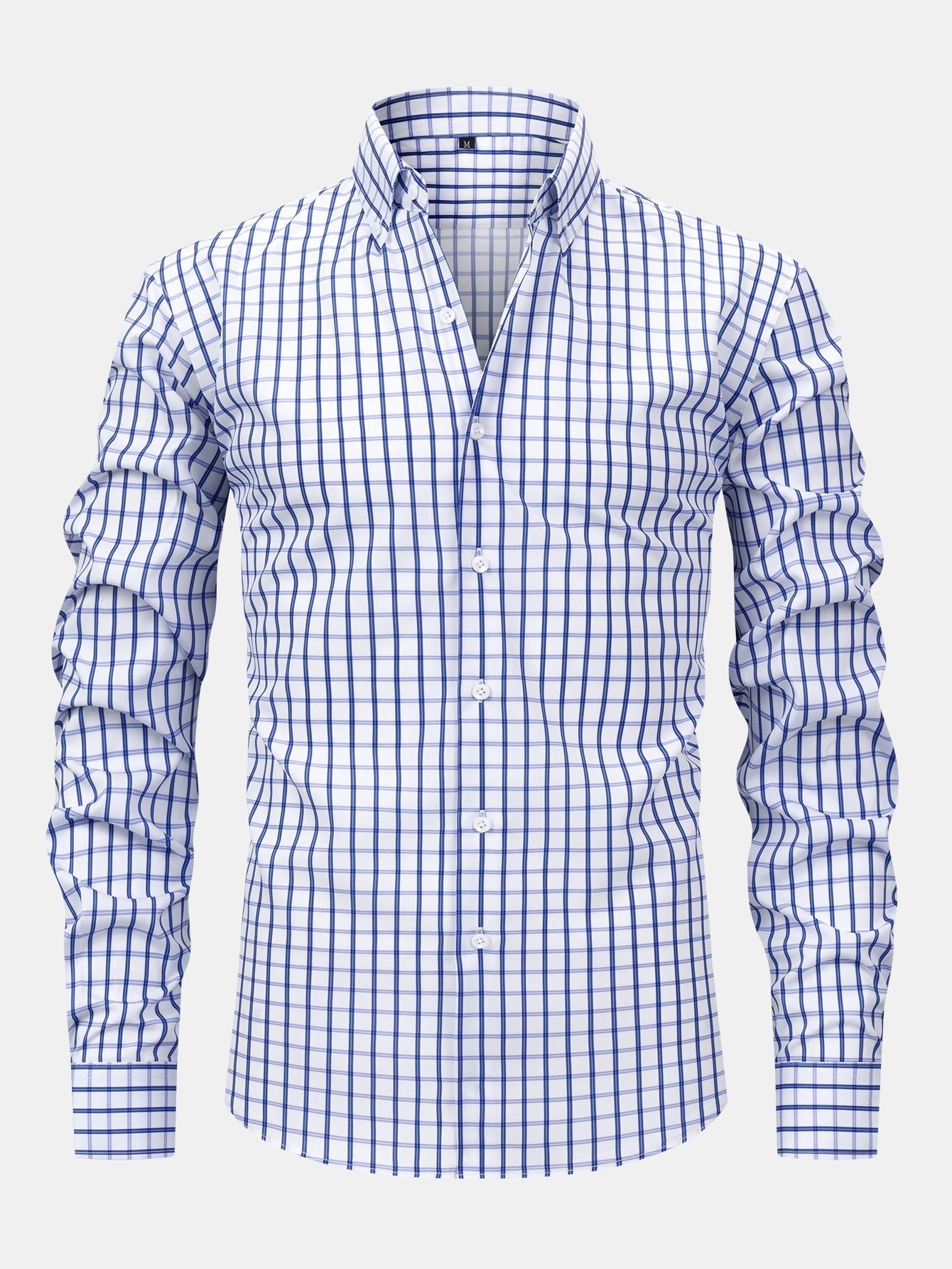 MAISON VALÉRIE | Chemise à manches longues à carreaux avec boutons