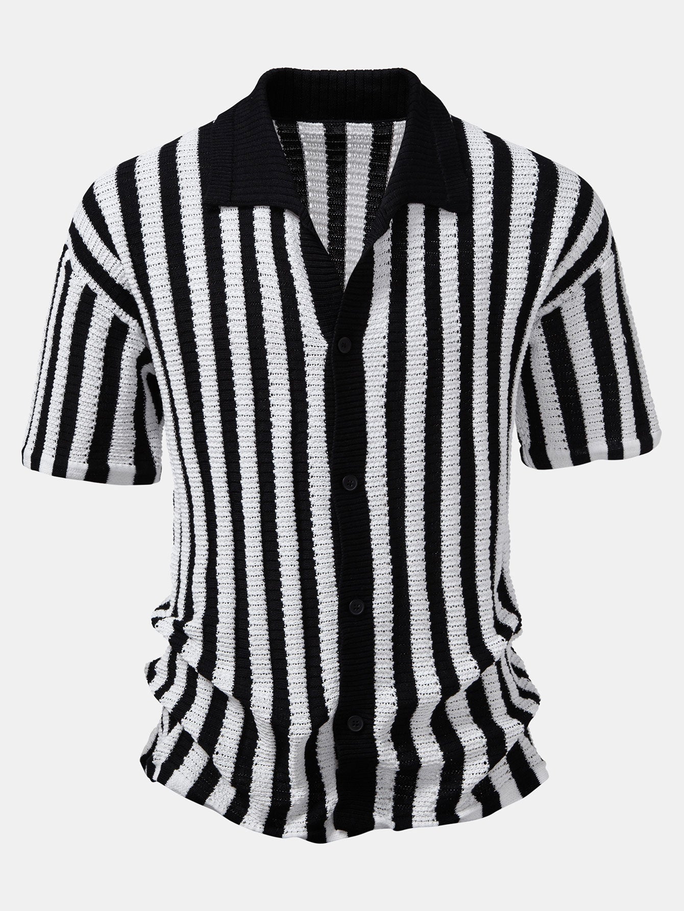 MAISON VALÉRIE | Chemise à rayures avec épaules baissées