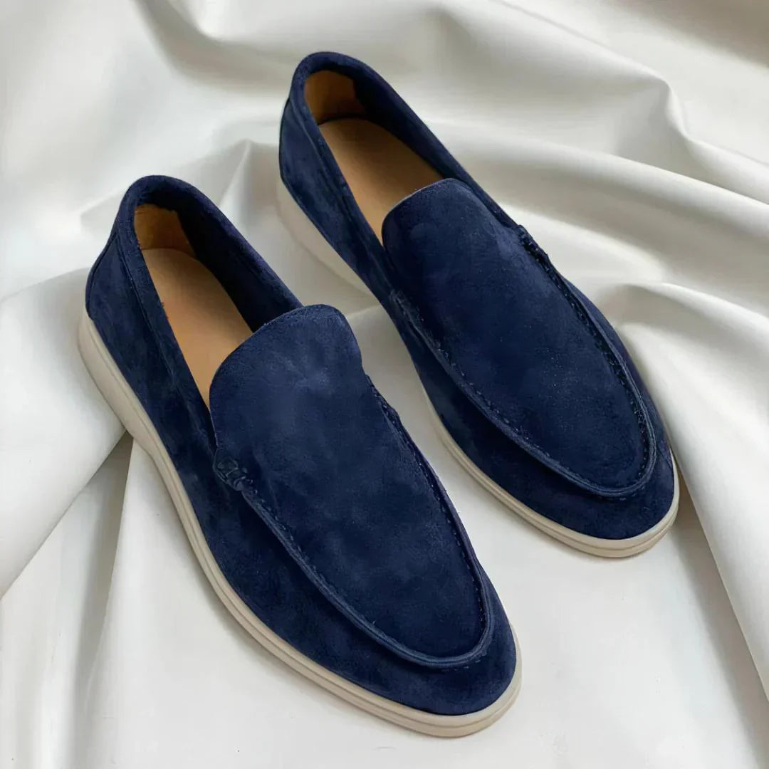 MAISON VALÉRIE | Mocassins élégants en daim pour hommes