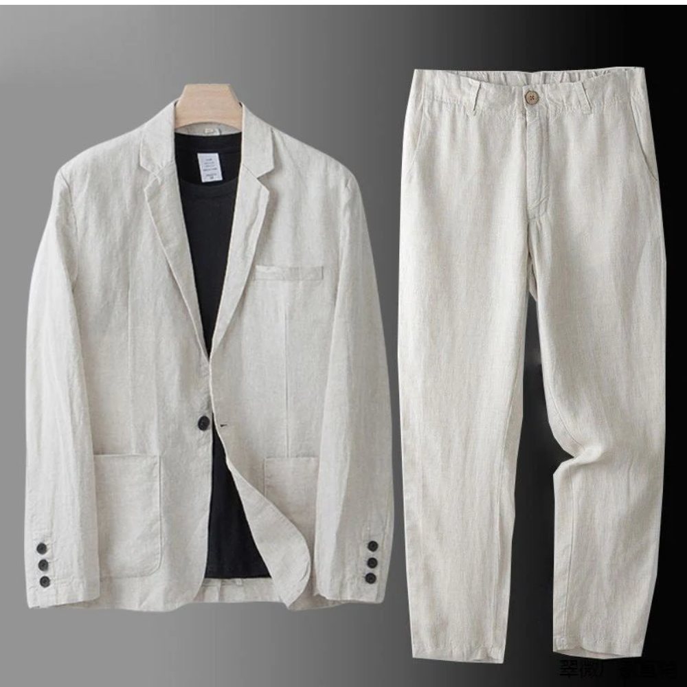 MAISON VALÉRIE | Ensemble en lin pour homme