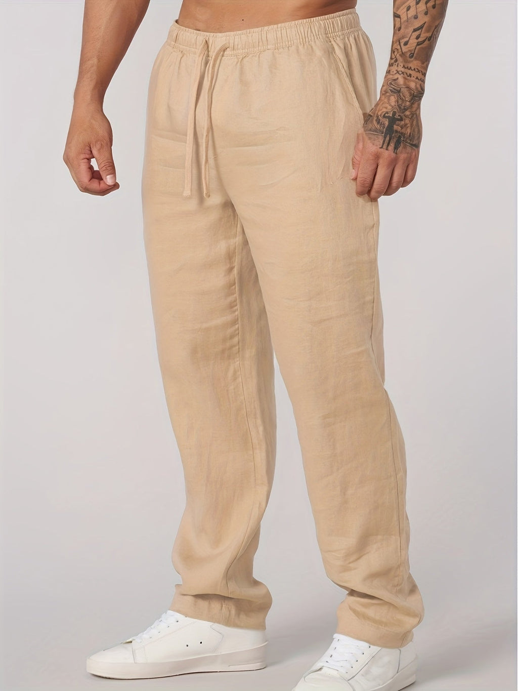 MAISON VALÉRIE | Pantalon à cordon de serrage pour hommes