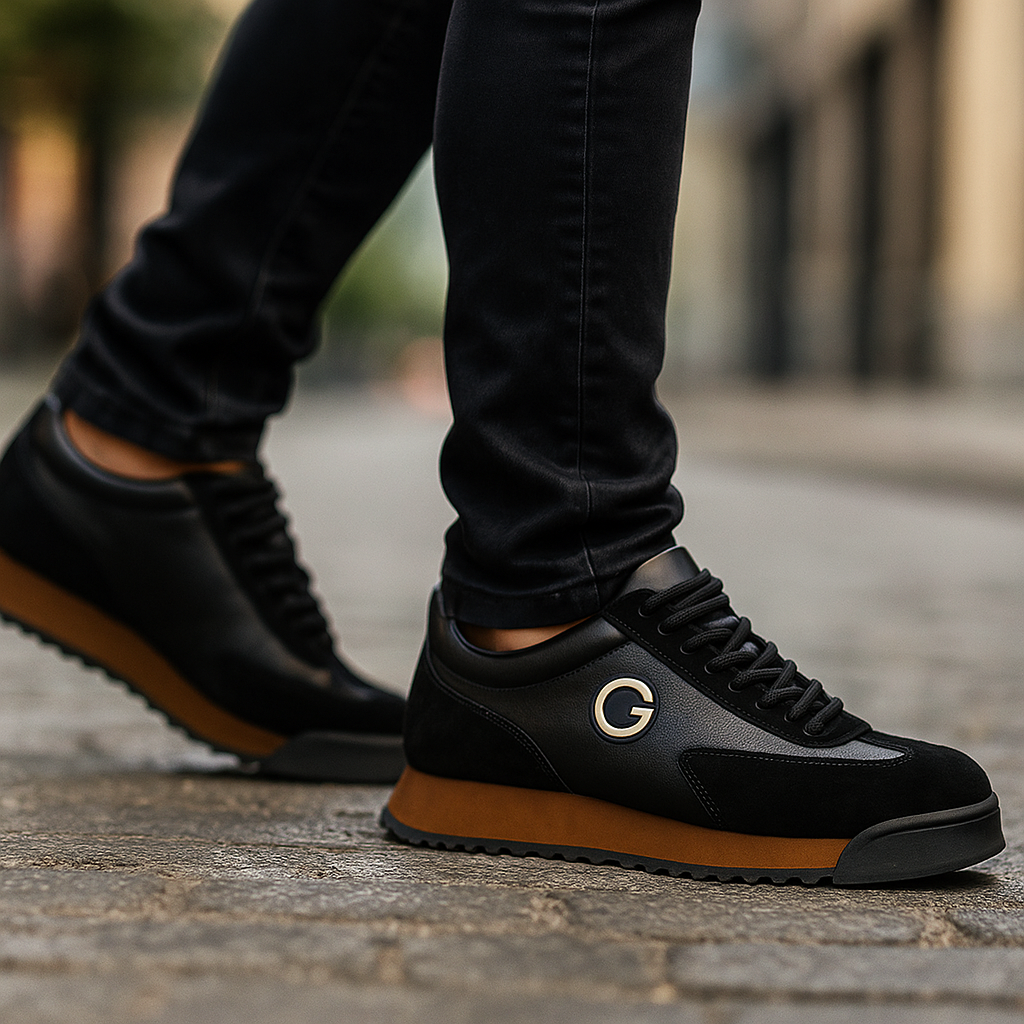 MAISON VALÉRIE | Baskets classique bicolore pour homme
