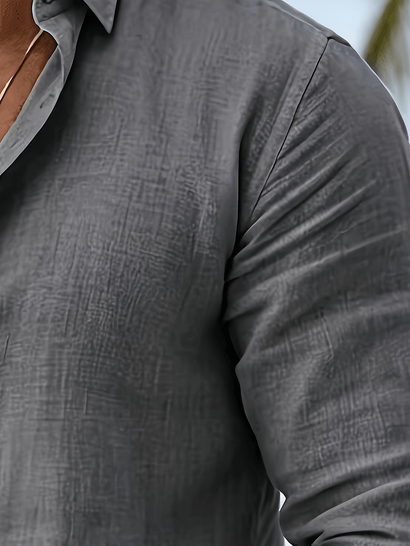 MAISON VALÉRIE | Chemise en mélange de lin pour homme