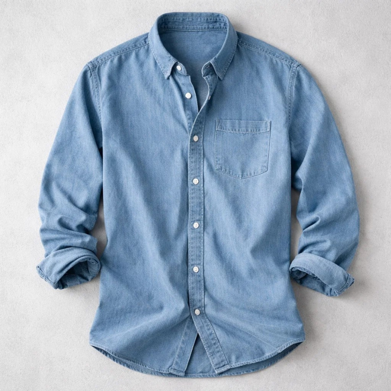MAISON VALÉRIE | Chemise classique en coton pour hommes