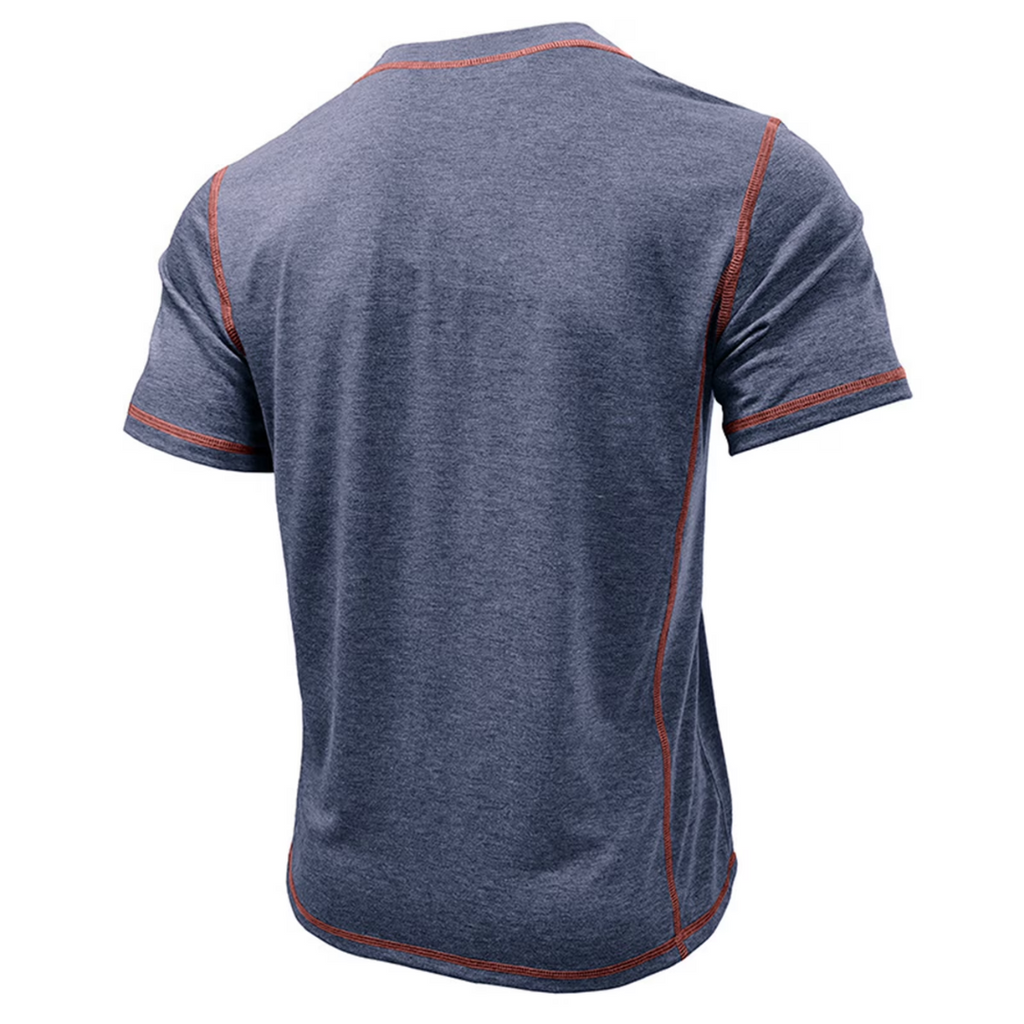 MAISON VALÉRIE | T-shirt henley pour hommes