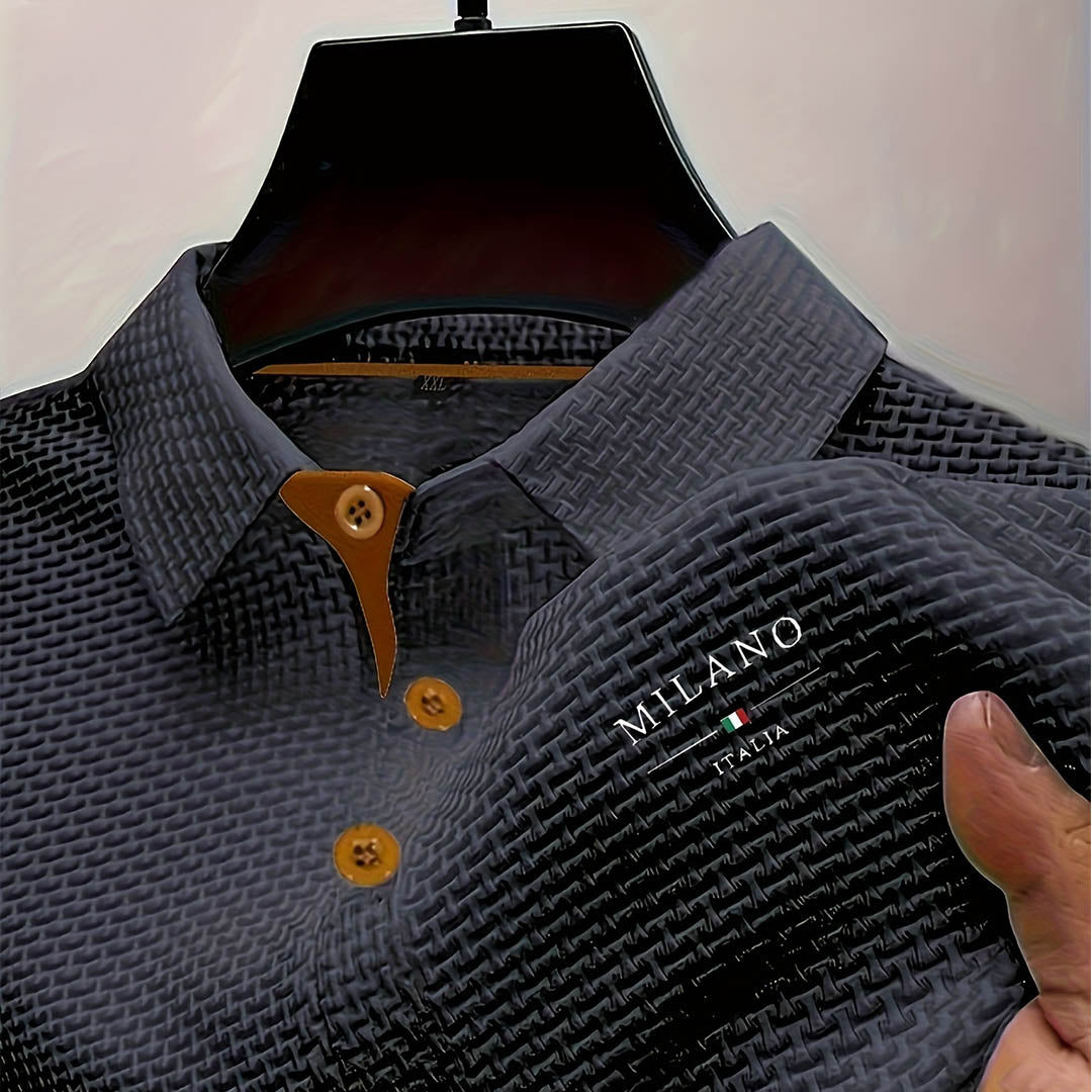 MAISON VALÉRIE | Polo texturé élégant pour hommes