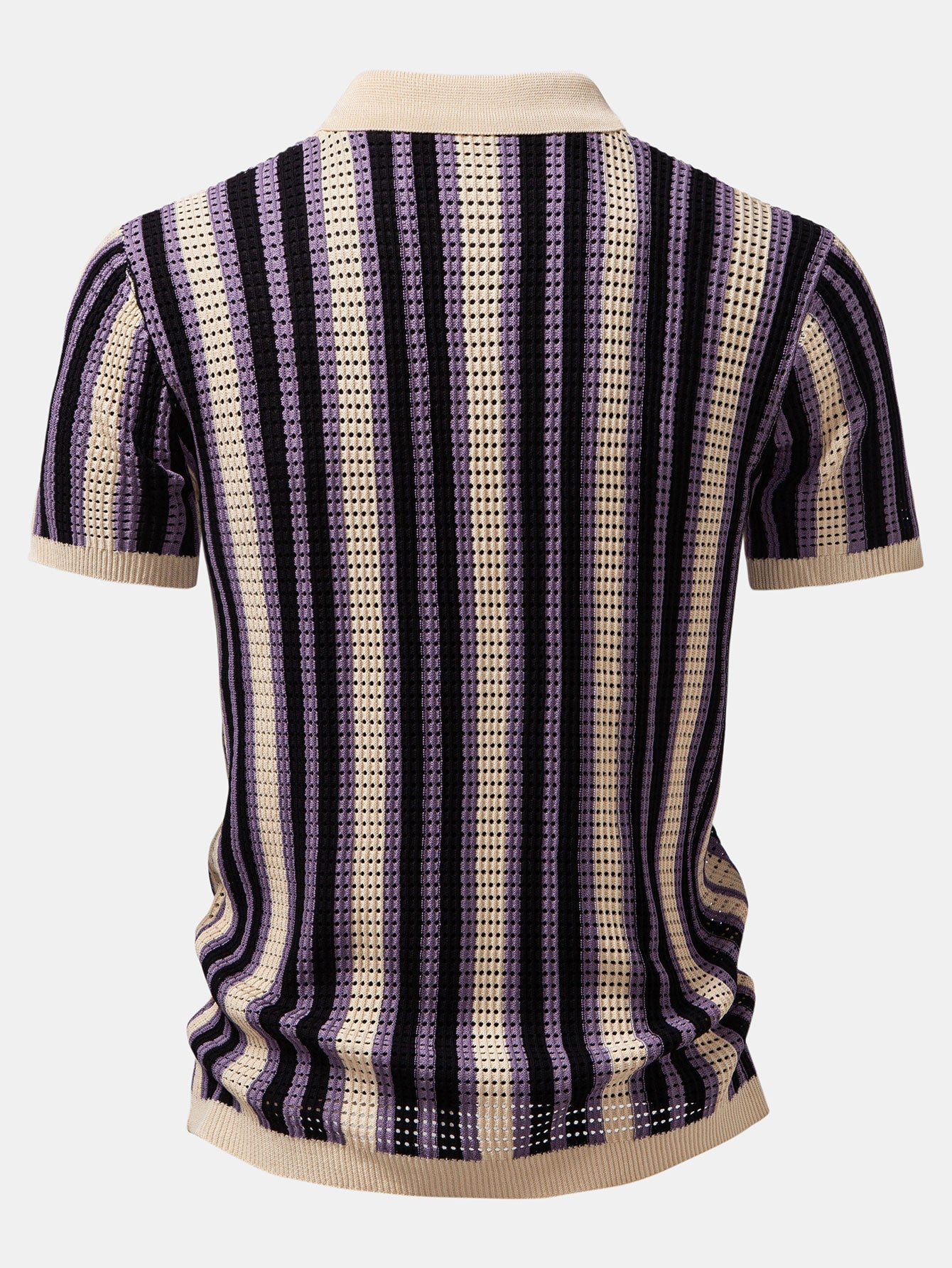 MAISON VALÉRIE | Chemise à rayures avec œillets au crochet