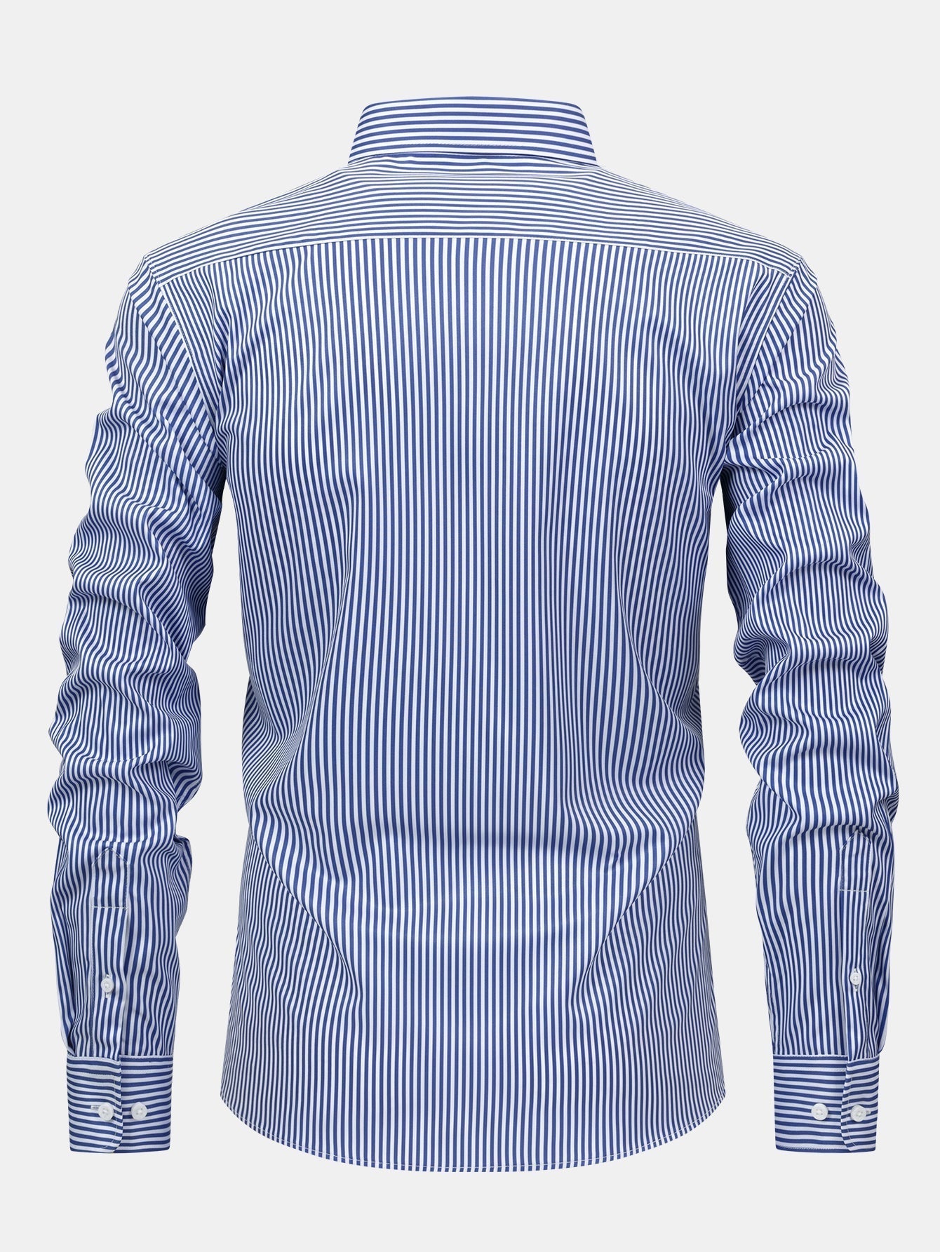 MAISON VALÉRIE | Chemise à manches longues à rayures avec boutons & pantalons slim fit à jambes affinées