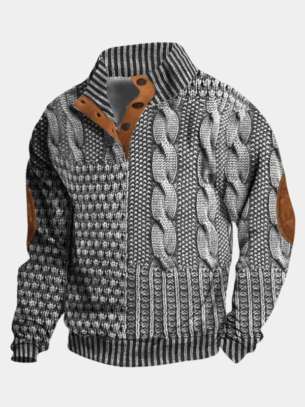 Pull chaud à motif pour homme — Maison Valérie