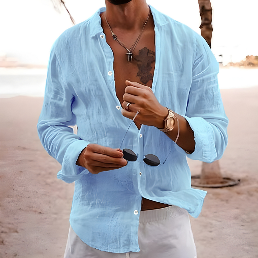 MAISON VALÉRIE | Chemise d'été en coton naturel