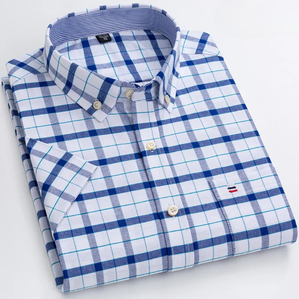 MAISON VALÉRIE | Chemise à boutons à motifs pour hommes