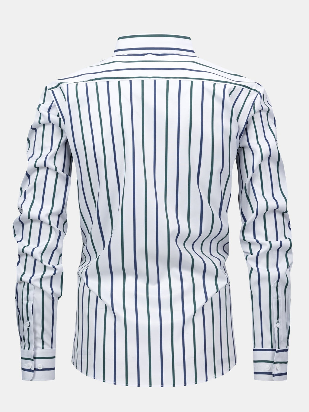 MAISON VALÉRIE | Chemise à manches longues à rayures avec boutons & pantalons slim fit à jambes évasées