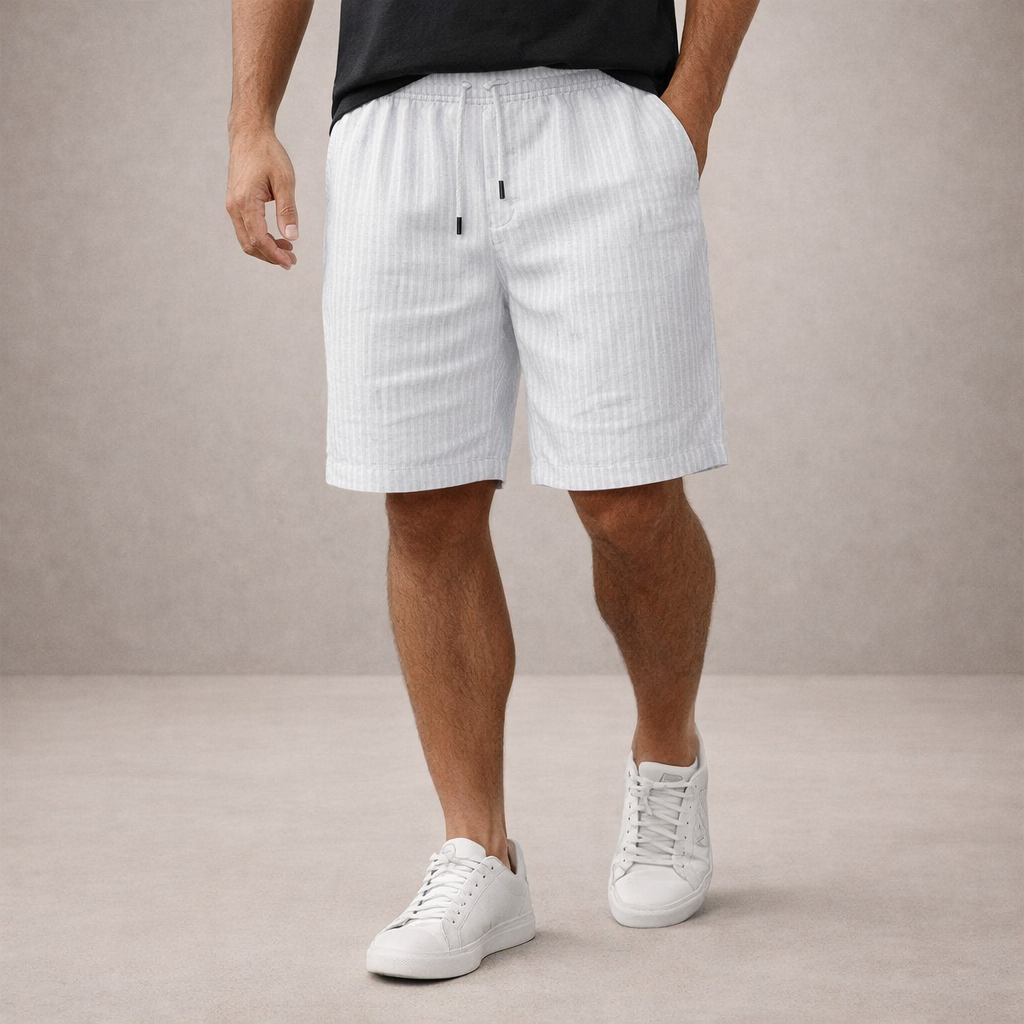 MAISON VALÉRIE | Shorts d'été en lin pour hommes