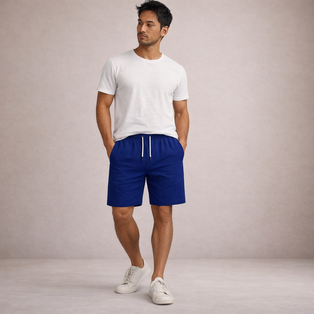 MAISON VALÉRIE | Shorts d'été en lin pour hommes