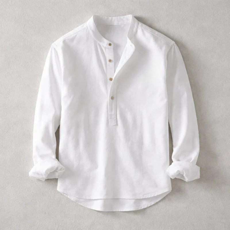 MAISON VALÉRIE | Chemise en lin coton élégante pour hommes