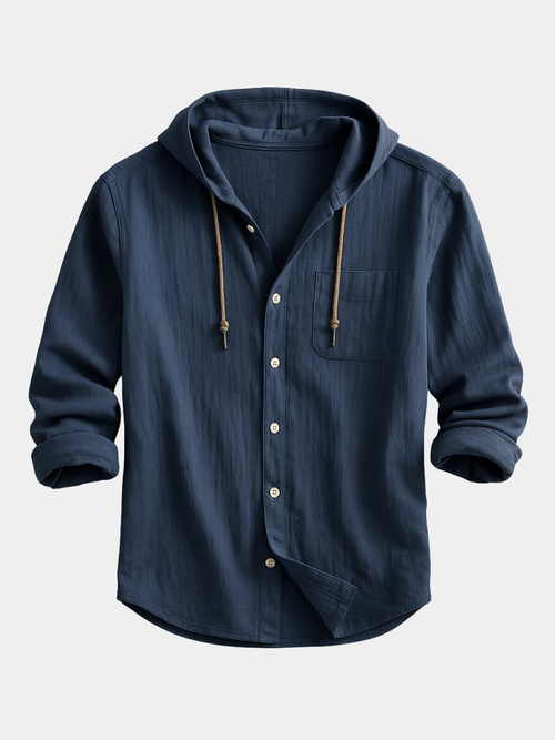 Chemise à capuche coupe regular pour homme — Maison Valérie