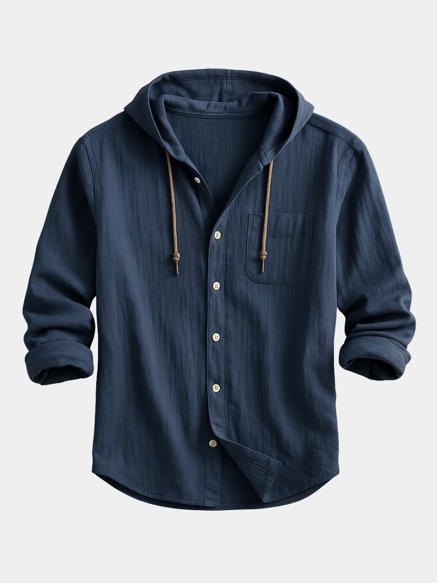 Chemise à capuche coupe regular pour homme — Maison Valérie