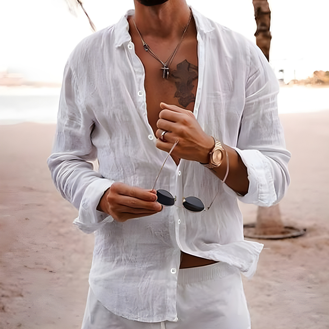 MAISON VALÉRIE | Chemise d'été en coton naturel