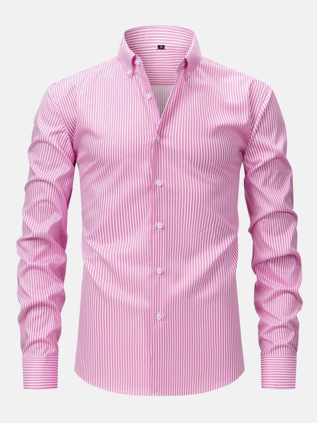 MAISON VALÉRIE | Chemise à manches longues à rayures avec boutons & pantalons slim fit à jambes affinées