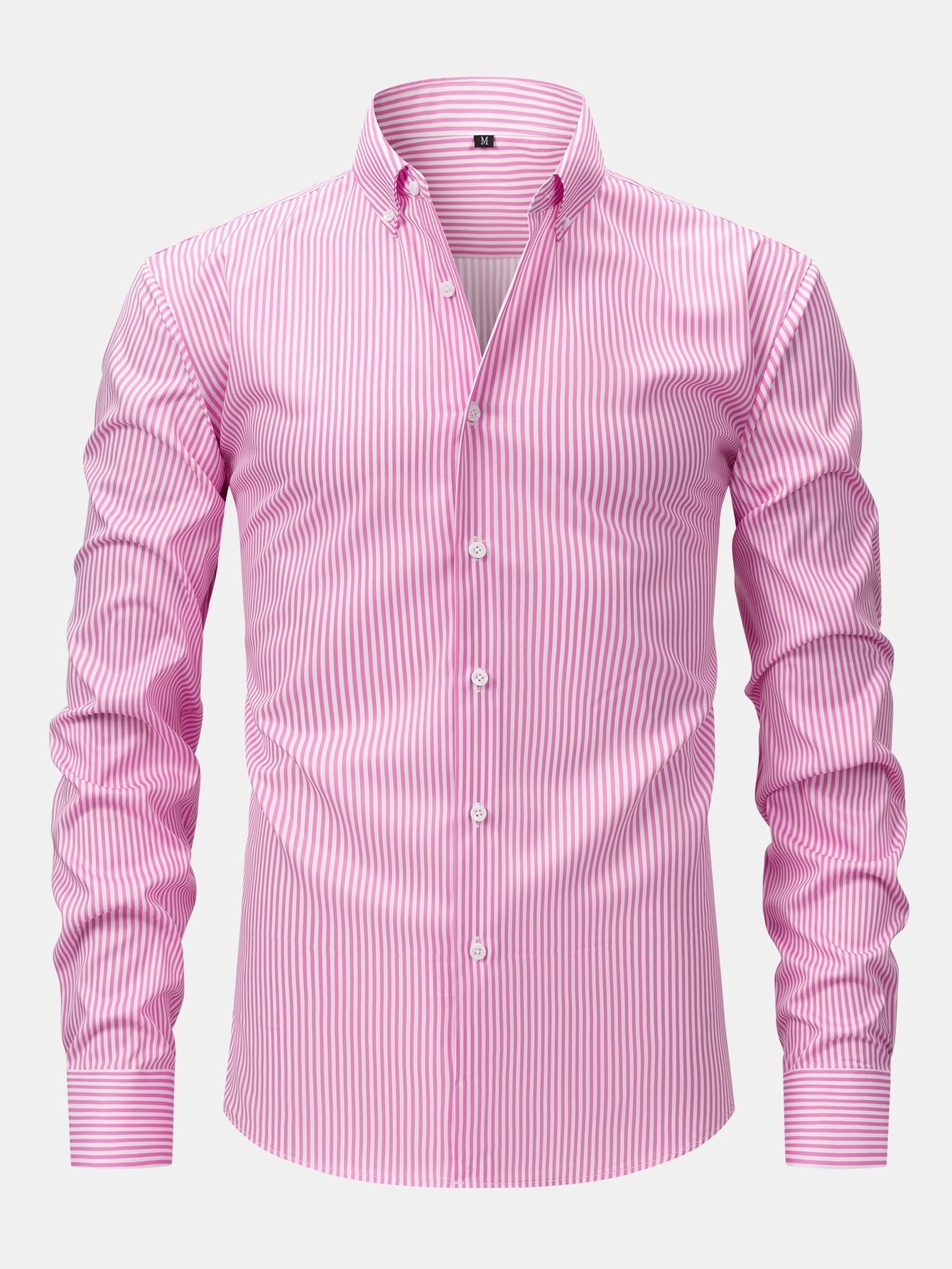 MAISON VALÉRIE | Chemise à manches longues à rayures avec boutons & pantalons slim fit à jambes affinées