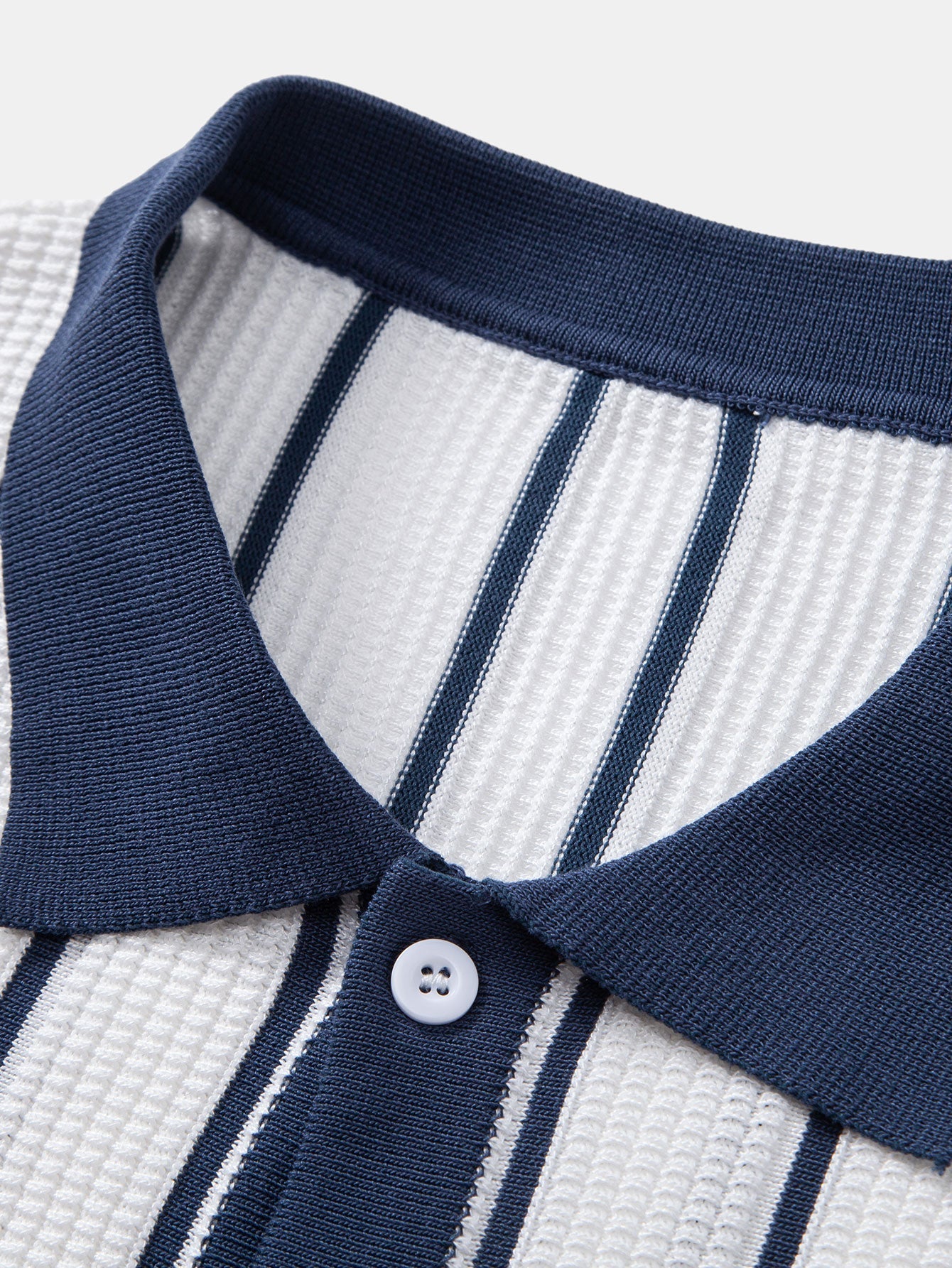 MAISON VALÉRIE | Chemise à rayures tricotée avec boutons