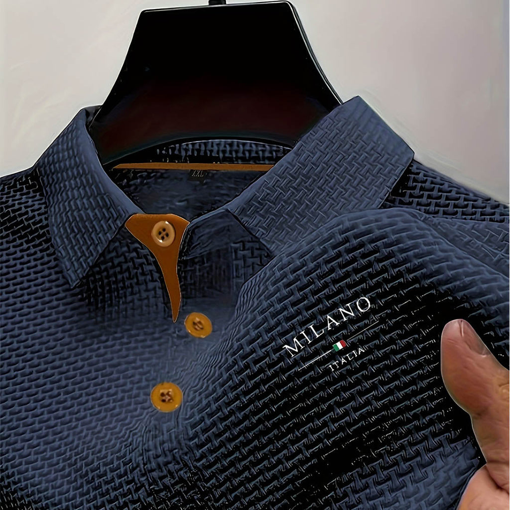 MAISON VALÉRIE | Polo texturé élégant pour hommes