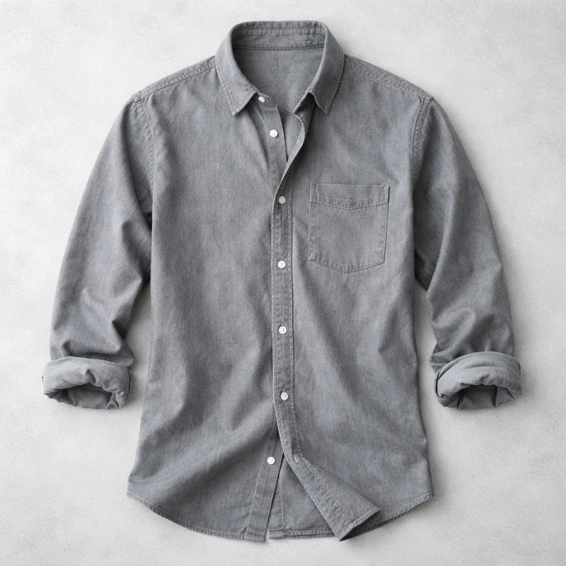 MAISON VALÉRIE | Chemise classique en coton pour hommes
