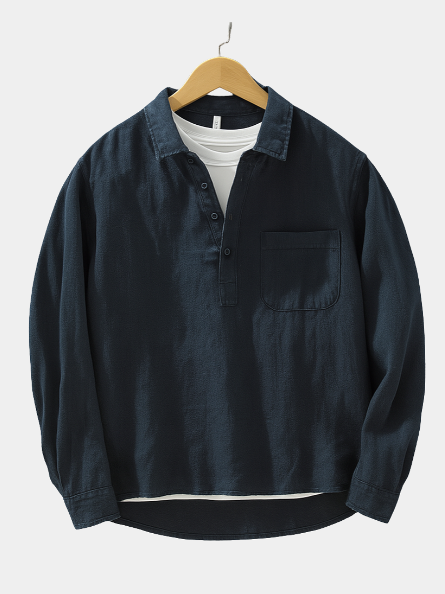 Louis chemise en coton-lin