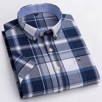 MAISON VALÉRIE | Chemise à boutons à motifs pour hommes