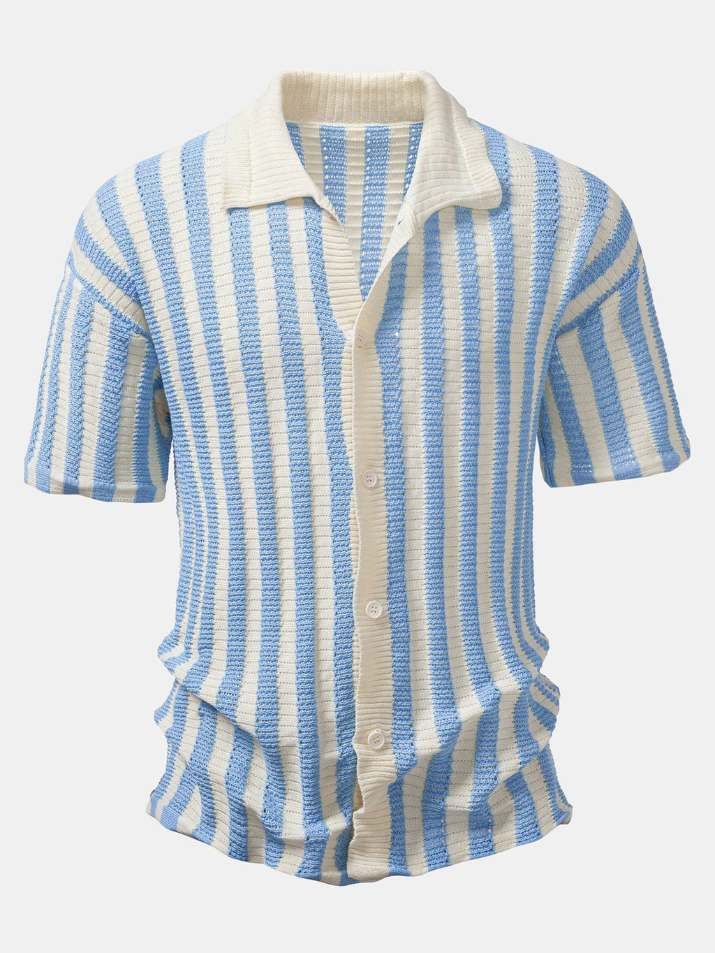MAISON VALÉRIE | Chemise à rayures avec épaules baissées
