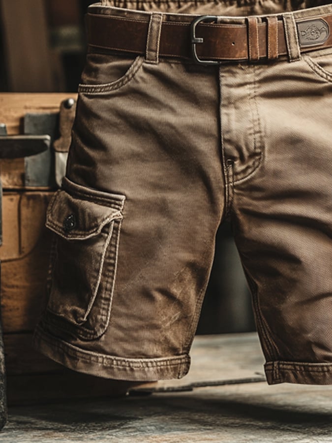 MAISON VALÉRIE | Shorts cargo classiques pour hommes