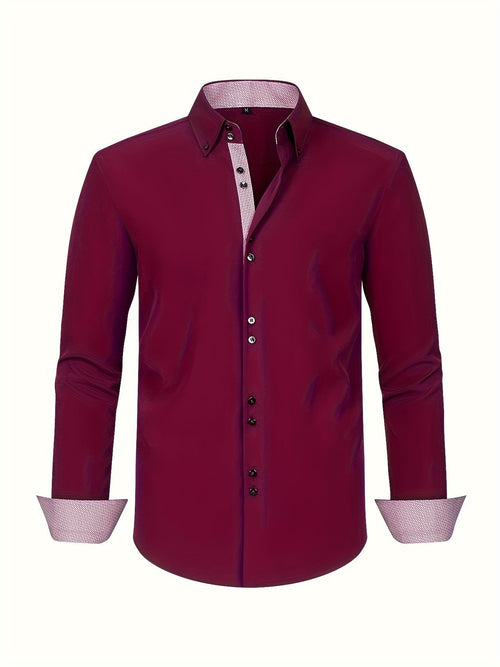 MAISON VALÉRIE | Alberto | chemise élégante légère avec détails contrastés