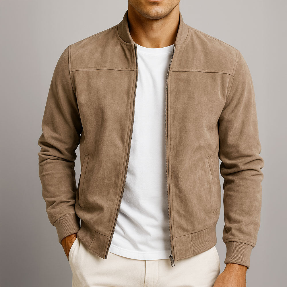 MAISON VALÉRIE | Veste en suédine pour homme