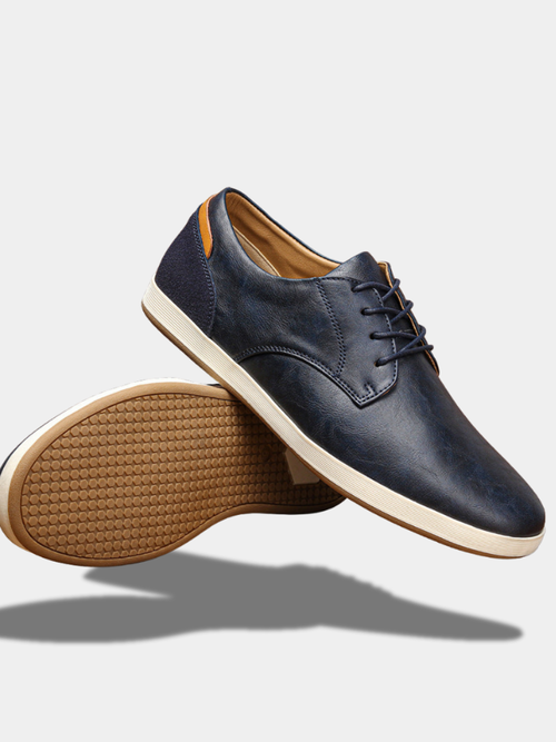 Baskets en cuir
