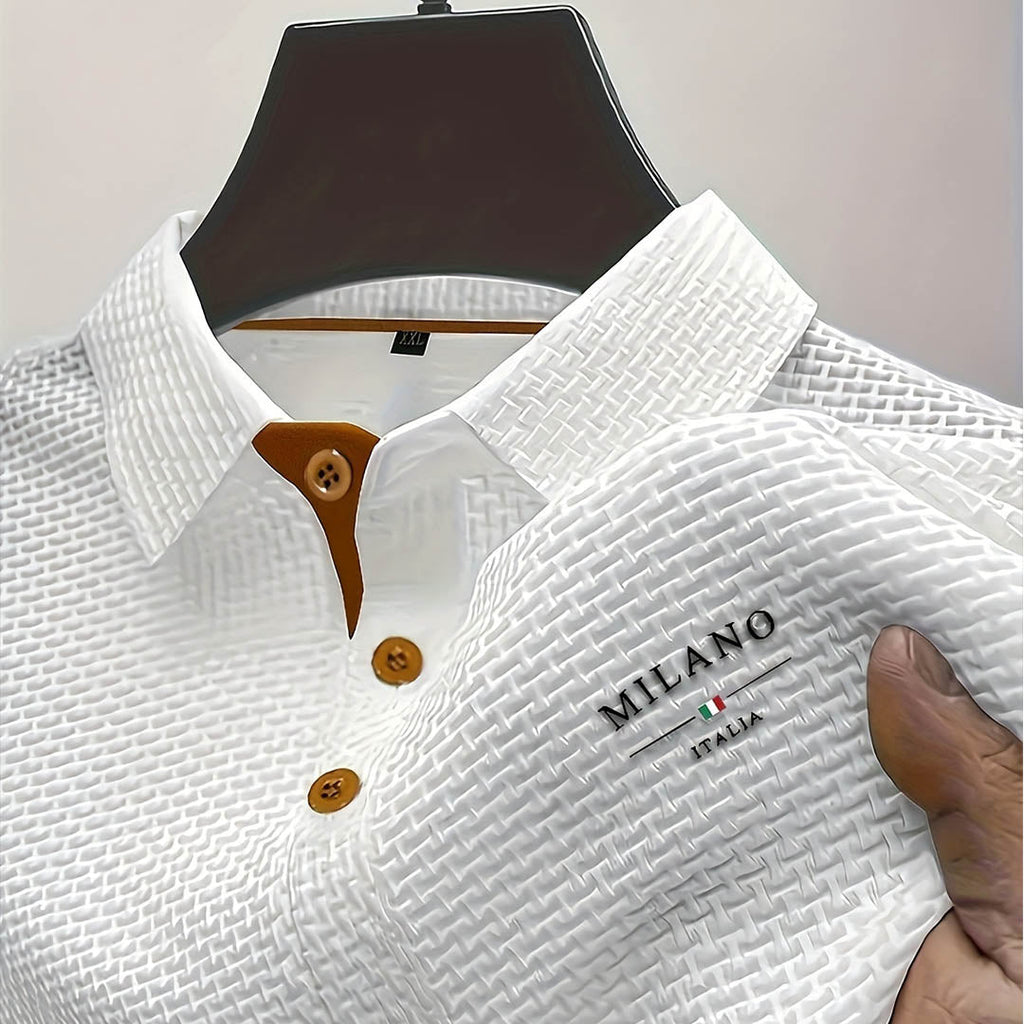 MAISON VALÉRIE | Polo texturé élégant pour hommes