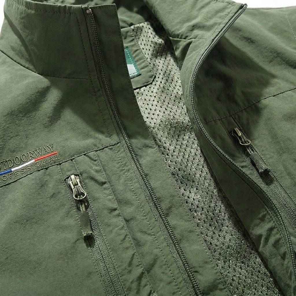 MAISON VALÉRIE | Veste utile zippée pour hommes