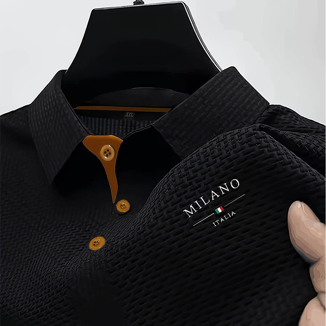 MAISON VALÉRIE | Polo texturé élégant pour hommes
